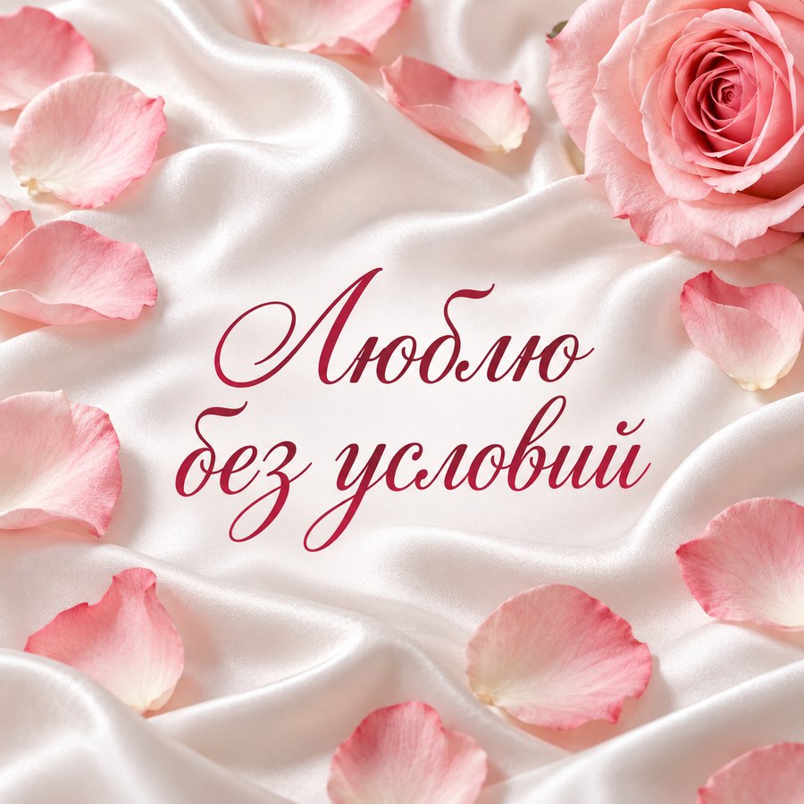 Люблю без условий - открытка с поздравлением с признанием в любви