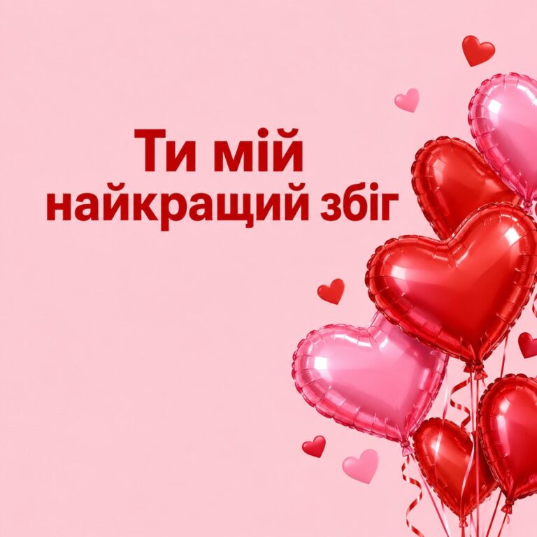 Ти мій найкращий збіг - листівка з привітанням з Днем закоханих