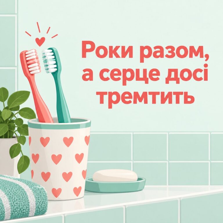 Роки разом, а серце досі тремтить - листівка з привітанням з Днем закоханих