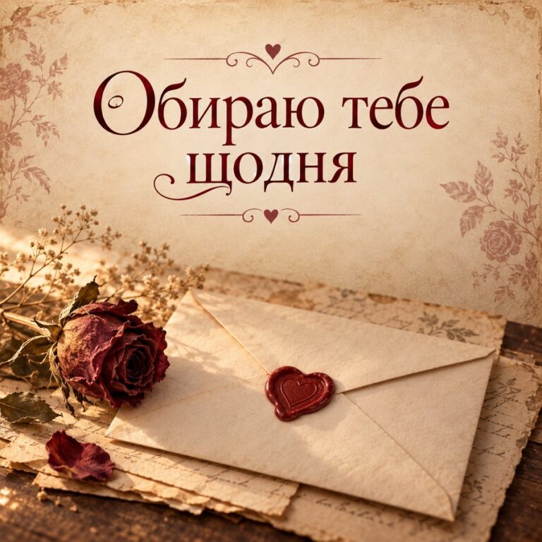 Обираю тебе щодня - листівка з привітанням з Днем закоханих
