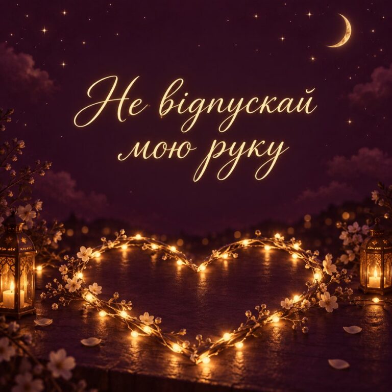Не відпускай мою руку - листівка з привітанням з Днем закоханих