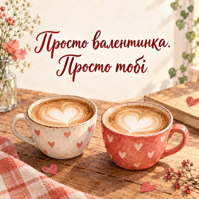 Просто валентинка. Просто тобі - листівка з привітанням з Днем закоханих