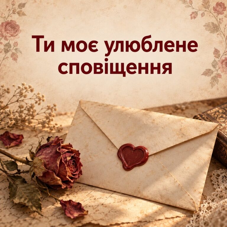 Ти моє улюблене сповіщення - листівка з привітанням з Днем закоханих
