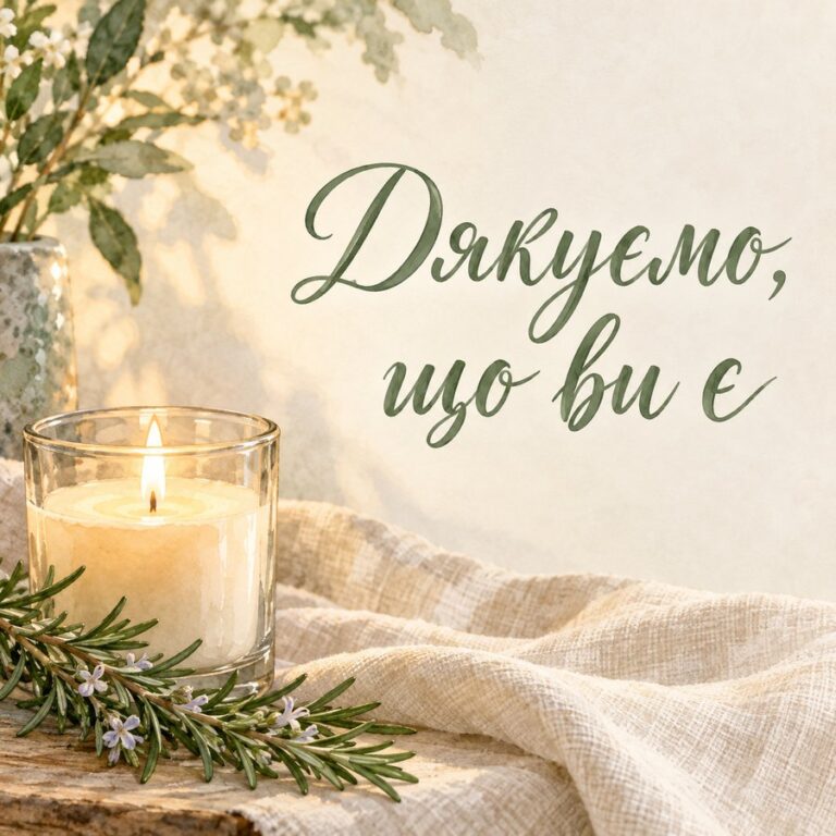 Дякуємо, що ви є - листівка з привітанням з Днем захисників і захисниць України