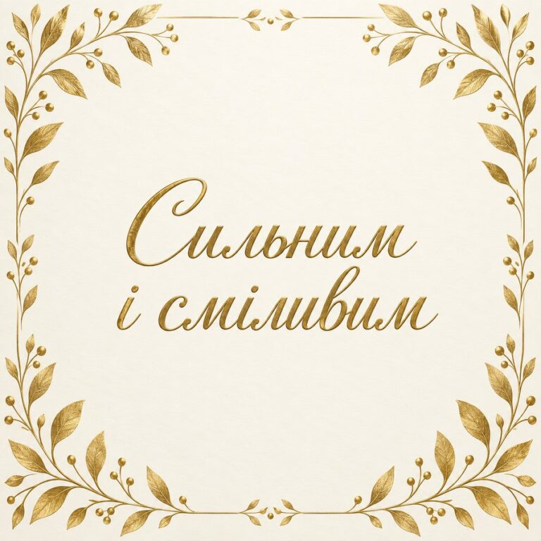 Сильним і сміливим - листівка з привітанням з Днем захисників і захисниць України