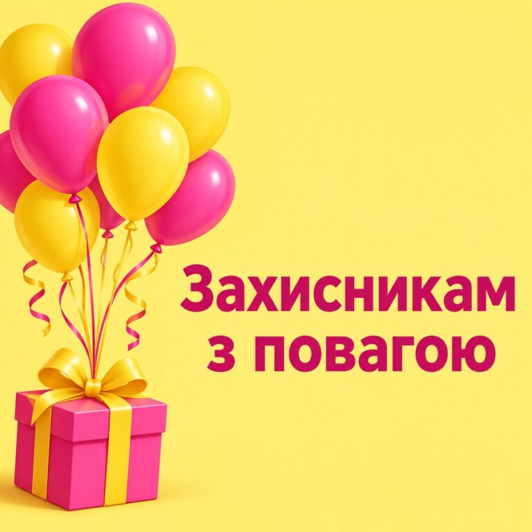 Захисникам з повагою - листівка з привітанням з Днем захисників і захисниць України