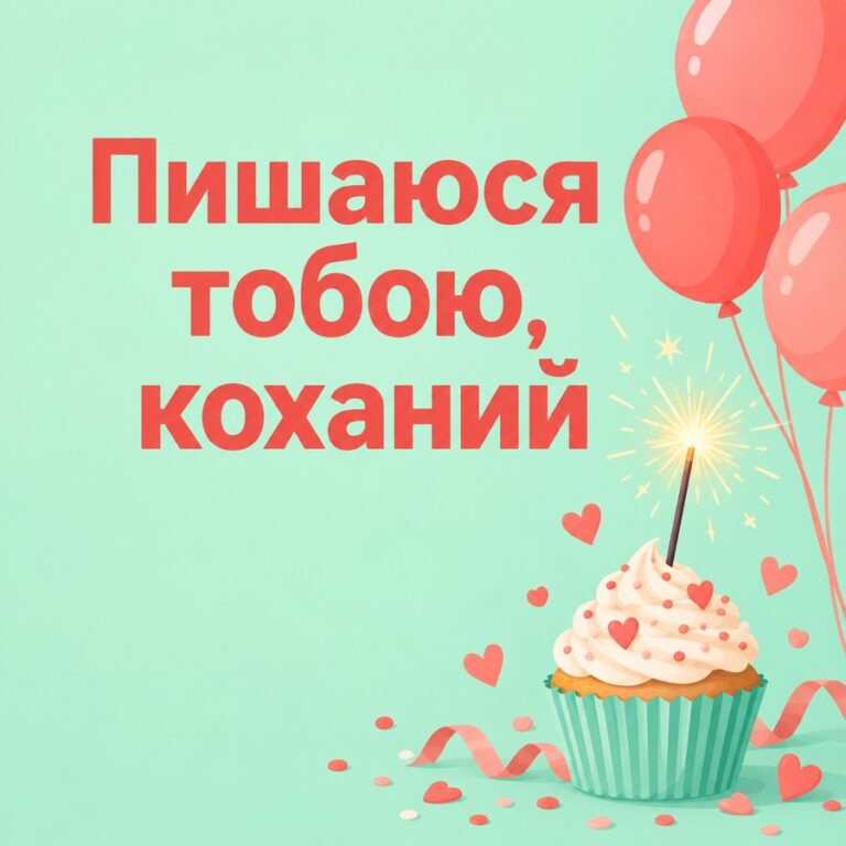 Пишаюся тобою, коханий - листівка з привітанням з Днем захисників і захисниць України