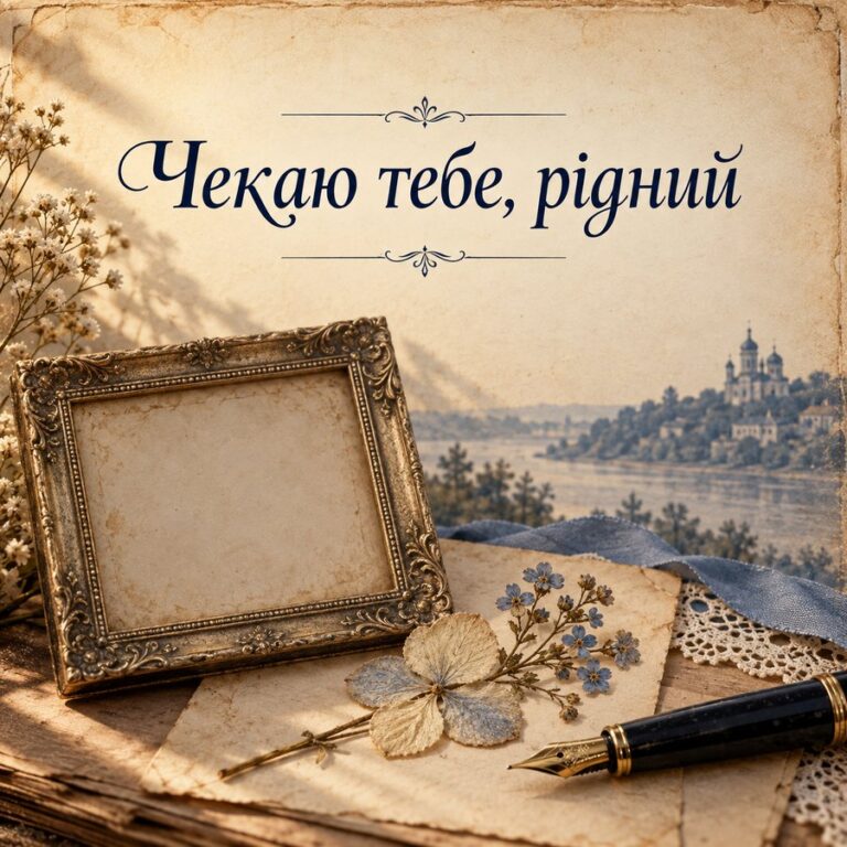 Чекаю тебе, рідний - листівка з привітанням з Днем захисників і захисниць України