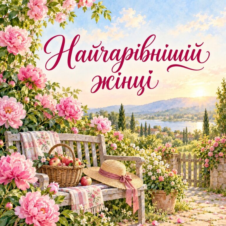 Найчарівнішій жінці - листівка з привітанням з Днем народження жінці