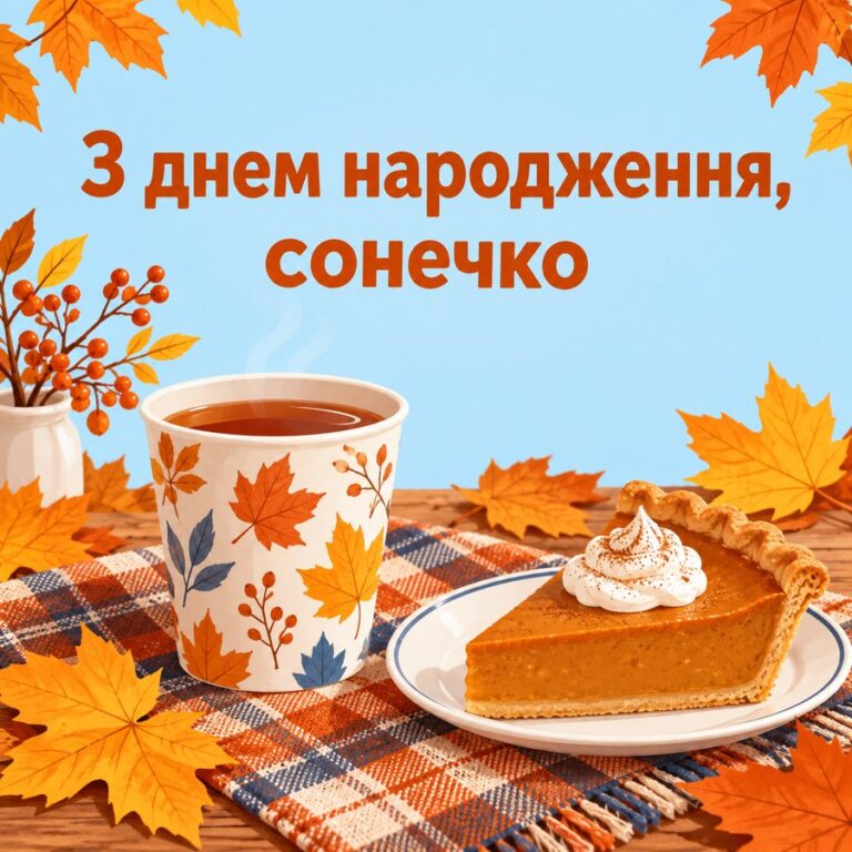 З днем народження, сонечко - листівка з привітанням з Днем народження жінці