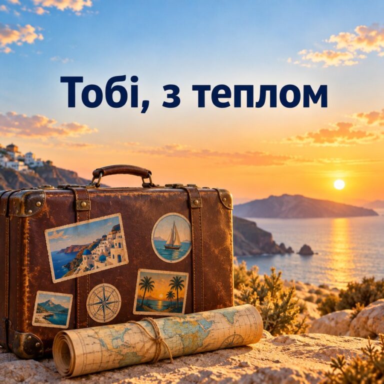 Тобі, з теплом - листівка з привітанням з Днем народження жінці