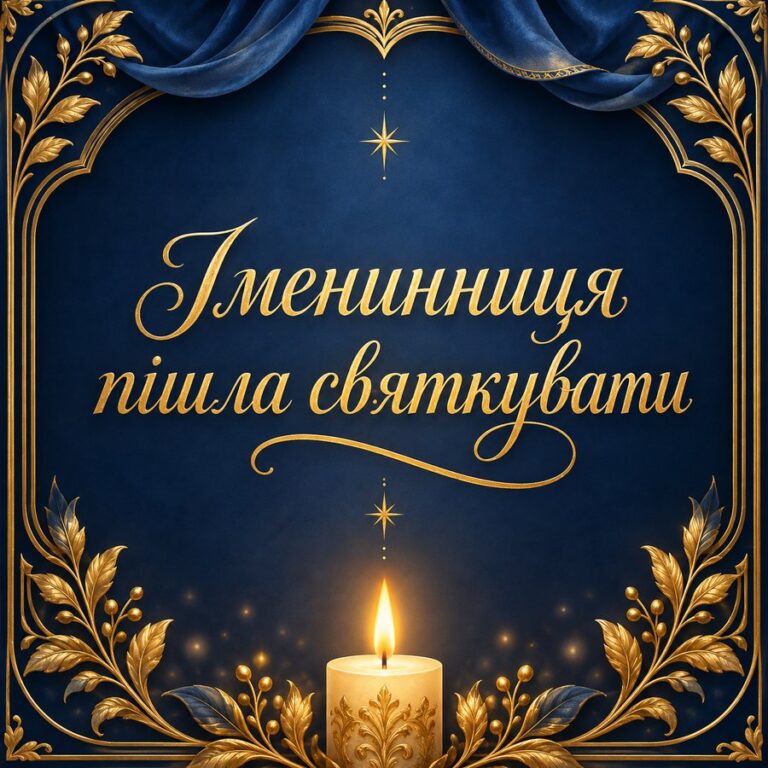 Іменинниця пішла святкувати - листівка з привітанням з Днем народження жінці