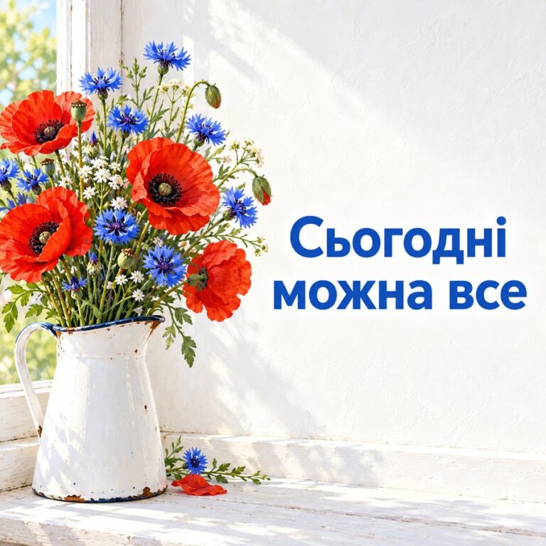 Сьогодні можна все - листівка з привітанням з Днем народження жінці