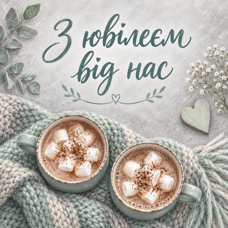 З ювілеєм від нас - листівка з привітанням з Днем народження жінці