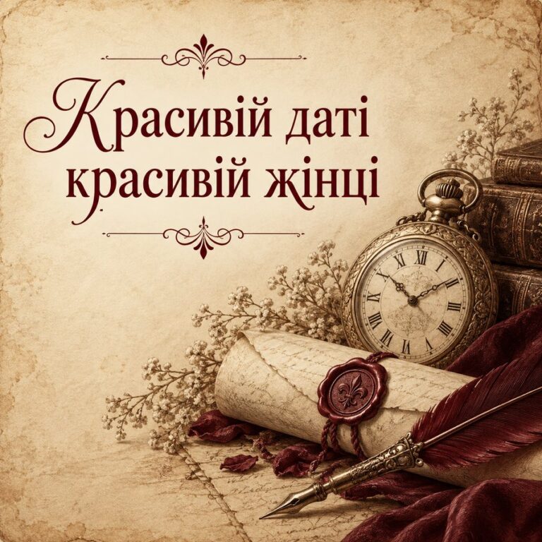Красивій даті красивій жінці - листівка з привітанням з Днем народження жінці