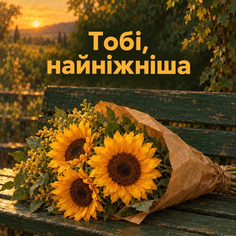 Тобі, найніжніша - листівка з привітанням з Днем народження жінці