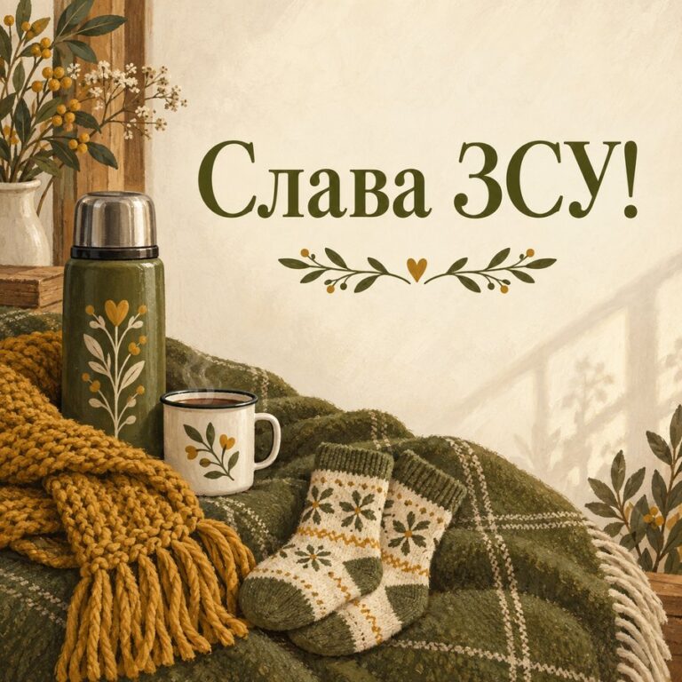 Слава ЗСУ! - листівка з привітанням з Днем ЗСУ