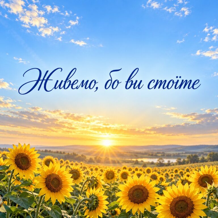 Живемо, бо ви стоїте - листівка з привітанням з Днем ЗСУ