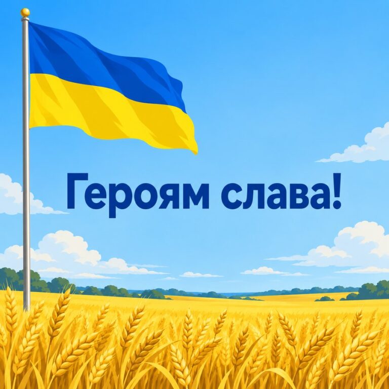 Героям слава! - листівка з привітанням з Днем ЗСУ