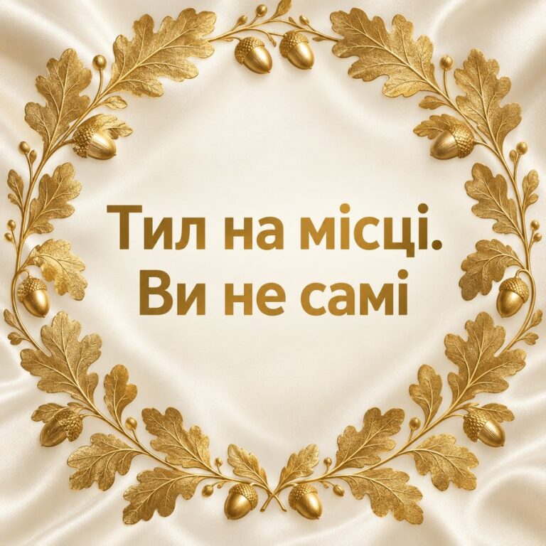 Тил на місці. Ви не самі - листівка з привітанням з Днем ЗСУ