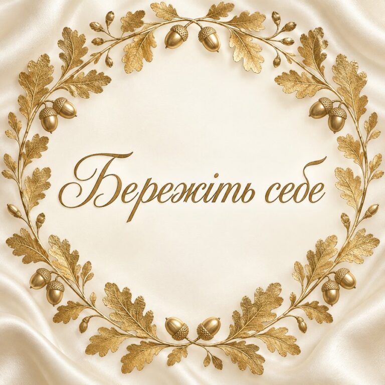 Бережіть себе - листівка з привітанням з Днем ЗСУ
