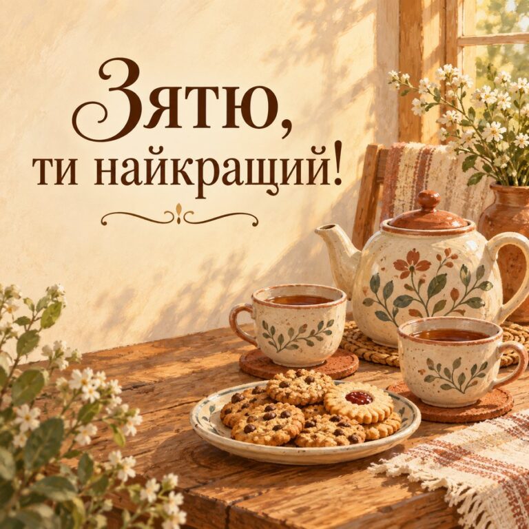 Зятю, ти найкращий! - листівка з привітанням з Днем народження зятю