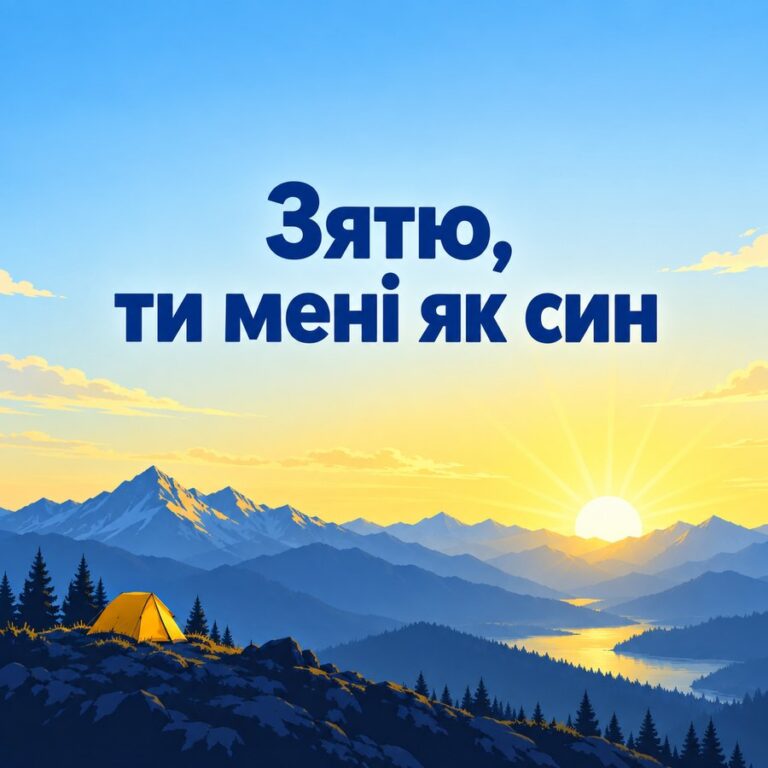 Зятю, ти мені як син - листівка з привітанням з Днем народження зятю