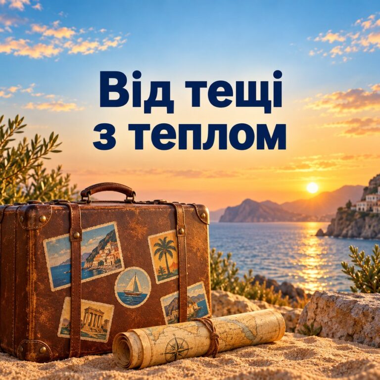 Від тещі з теплом - листівка з привітанням з Днем народження зятю