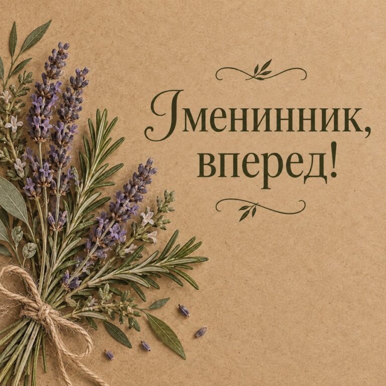 Іменинник, вперед! - листівка з привітанням з Днем народження зятю
