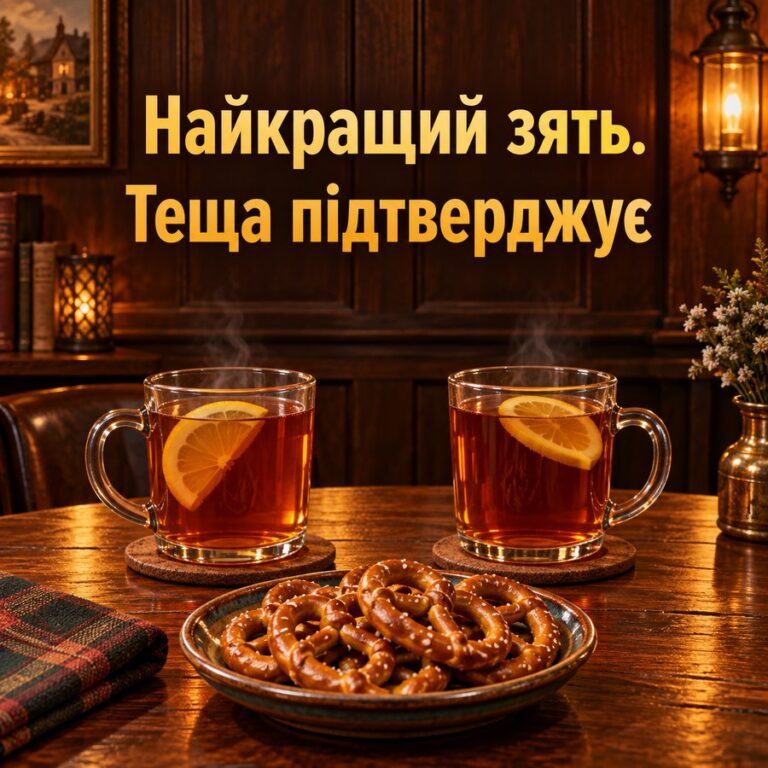 Найкращий зять. Теща підтверджує - листівка з привітанням з Днем народження зятю