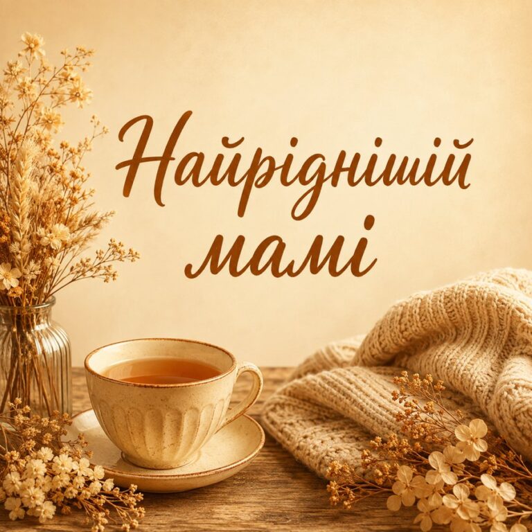 Найріднішій мамі - листівка з привітанням мамі