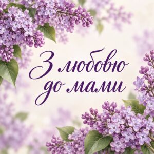 З любовю до мами - листівка з привітанням мамі