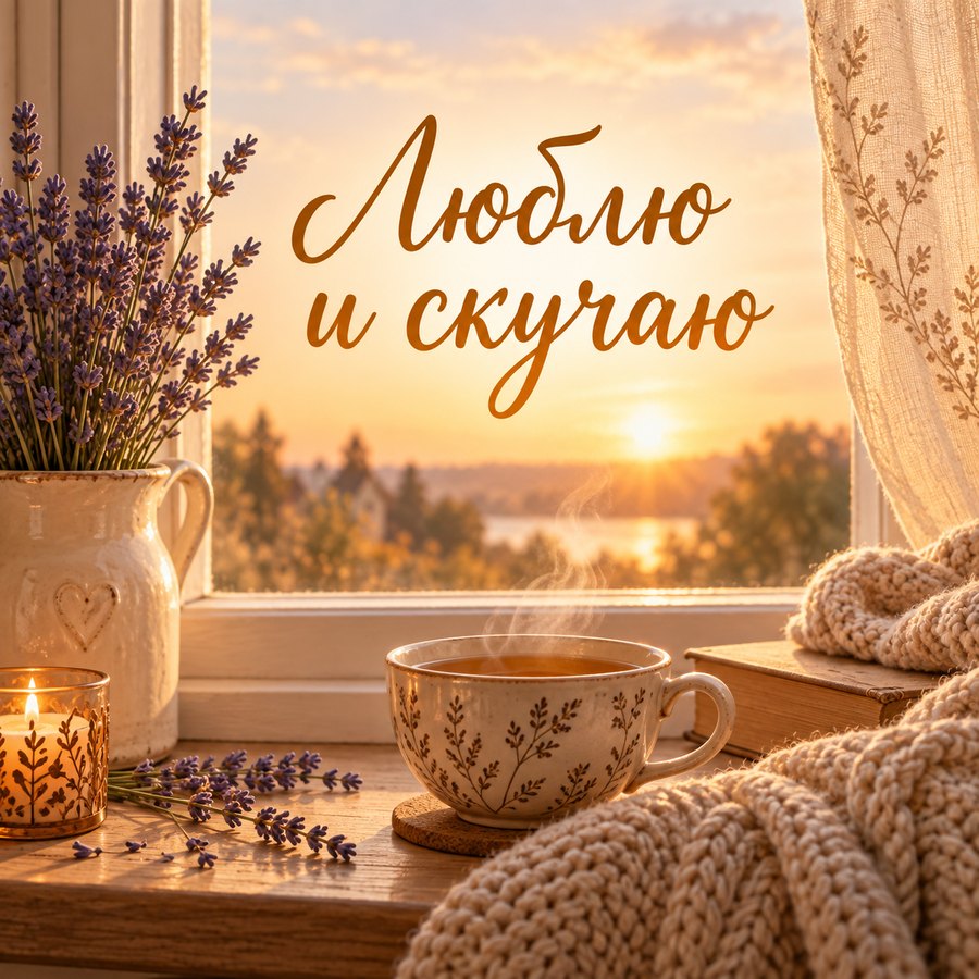 Люблю и скучаю - открытка с поздравлением с извинением маме