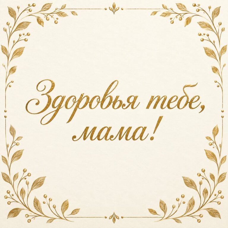 Здоровья тебе, мама! - открытка с поздравлением маме