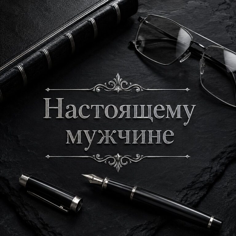 Настоящему мужчине - листівка з привітанням мужчине