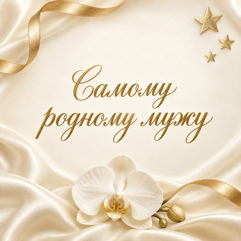 Самому родному мужу - открытка с поздравлением мужу