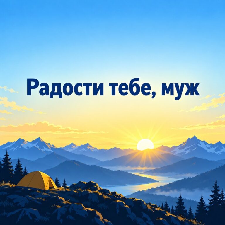 Радости тебе, муж - открытка с поздравлением мужу