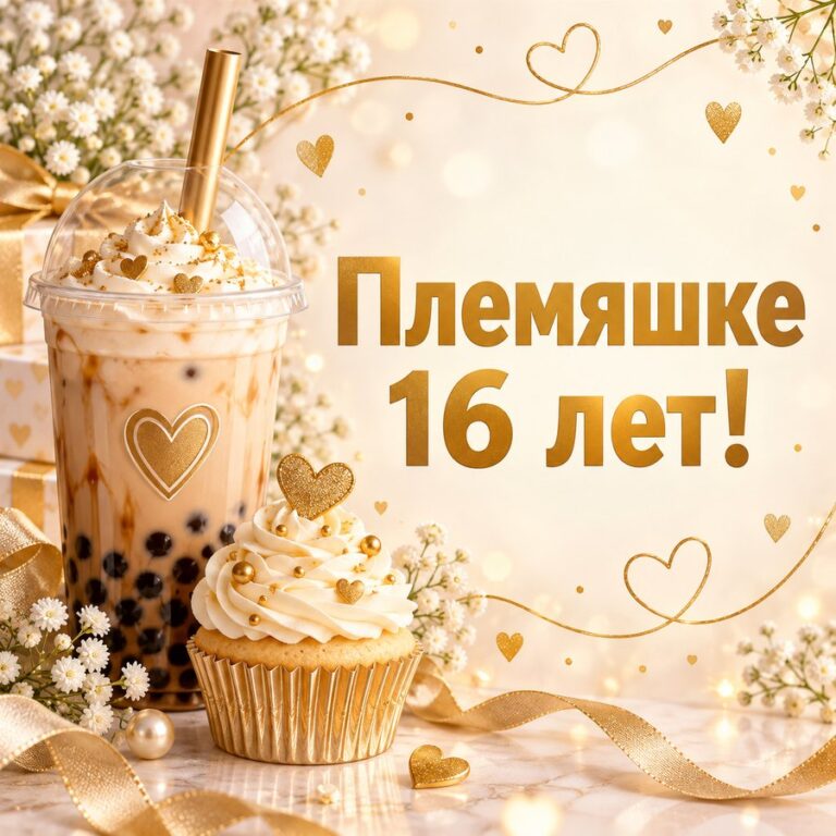 Племяшке 16 лет! - открытка с поздравлением племяннице