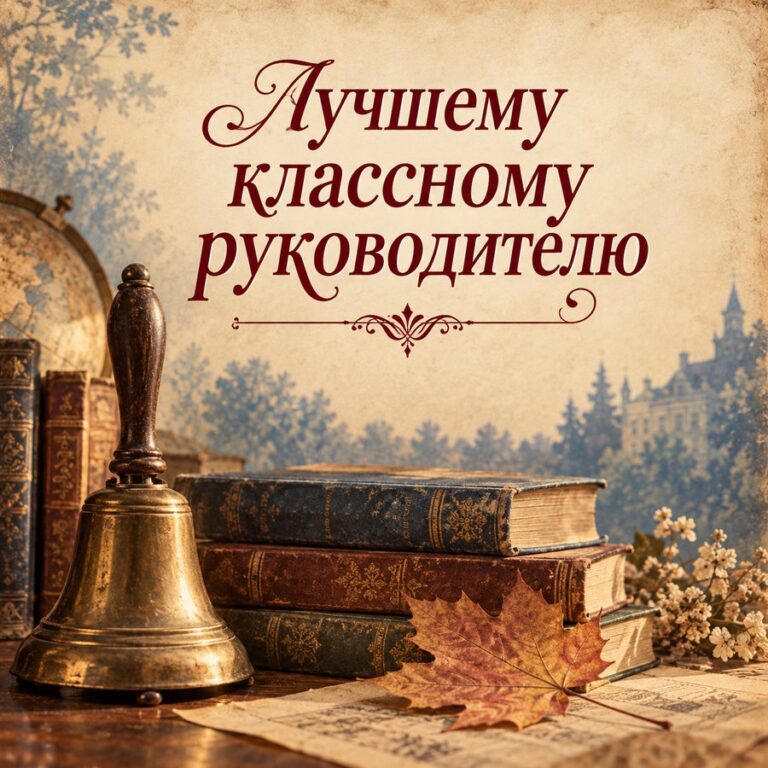 Лучшему классному руководителю - открытка с поздравлением с Днём учителя