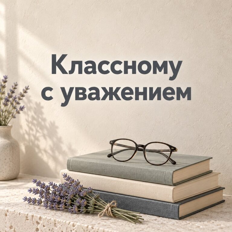 Классному с уважением - открытка с поздравлением с Днём учителя