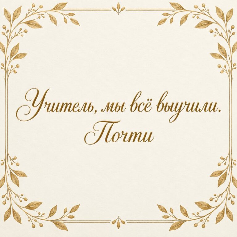 Учитель, мы всё выучили. Почти - открытка с поздравлением с Днём учителя