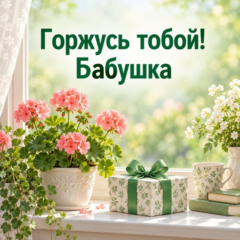 Горжусь тобой! Бабушка - открытка с поздравлением внучке