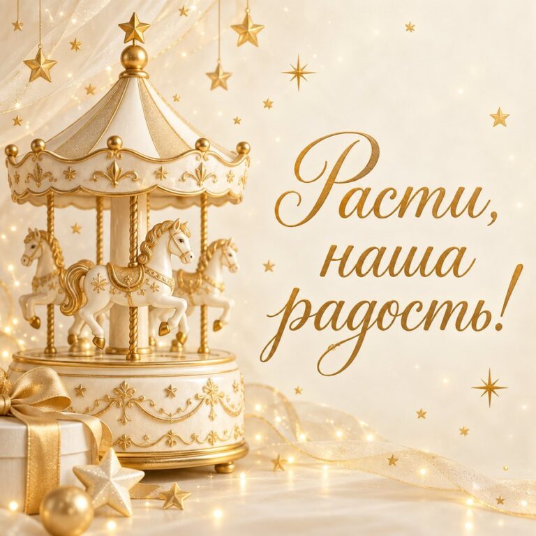 Расти, наша радость! - открытка с поздравлением внучке