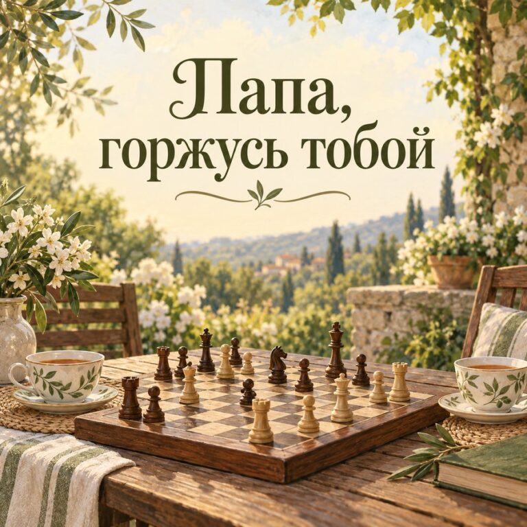 Папа, горжусь тобой - открытка с поздравлением папе
