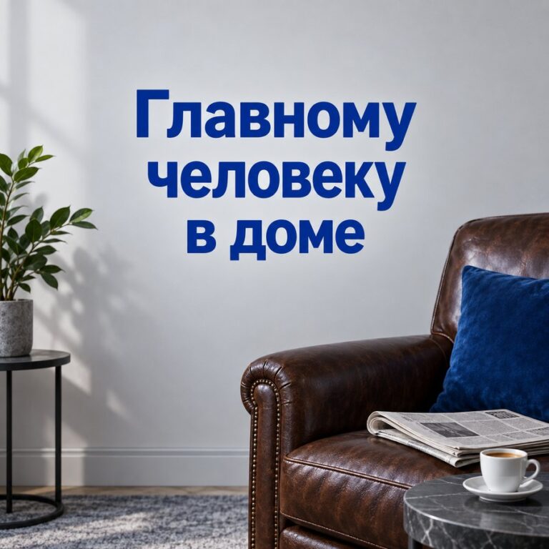 Главному человеку в доме - открытка с поздравлением папе