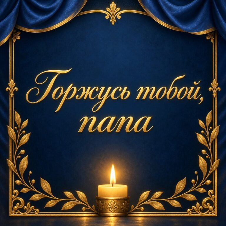 Горжусь тобой, папа - открытка с поздравлением папе