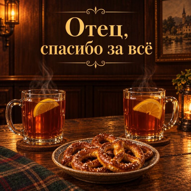 Отец, спасибо за всё - открытка с поздравлением папе