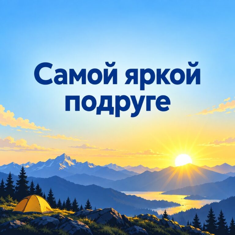 Самой яркой подруге - открытка с поздравлением подруге