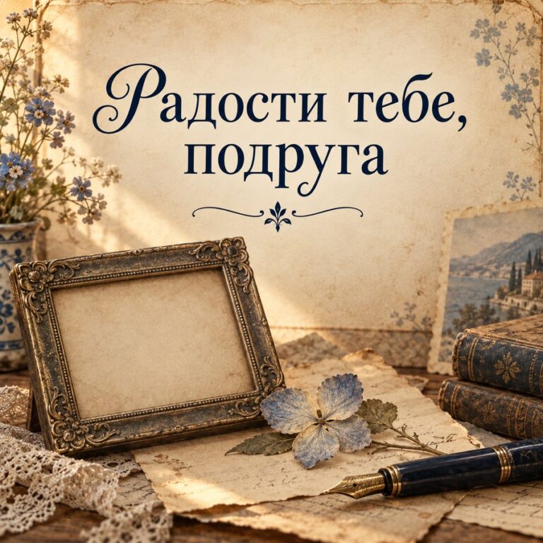 Радости тебе, подруга - открытка с поздравлением подруге