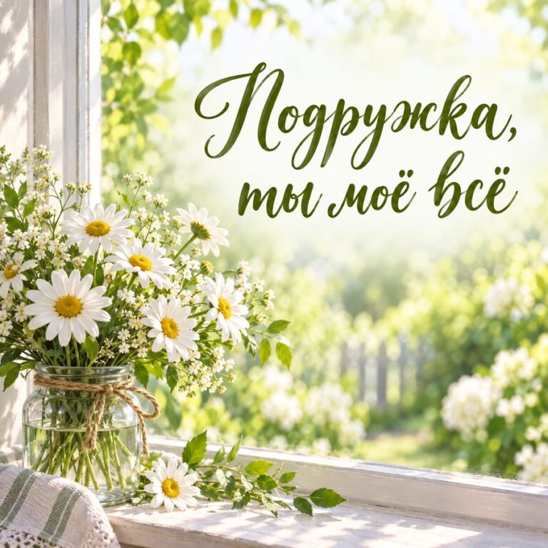 Подружка, ты моё всё - открытка с поздравлением подруге
